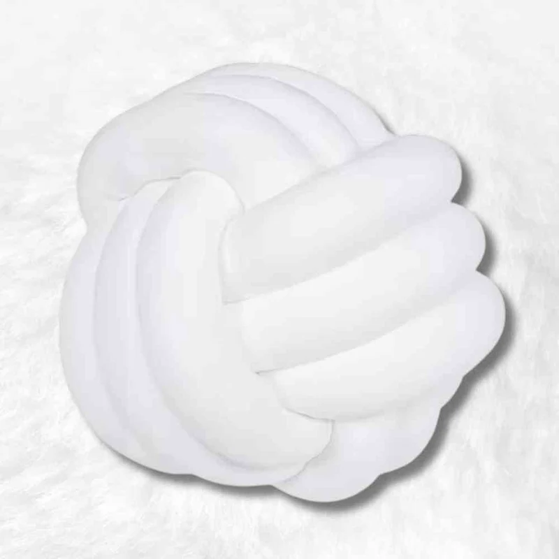 Coussin Noeud Blanc