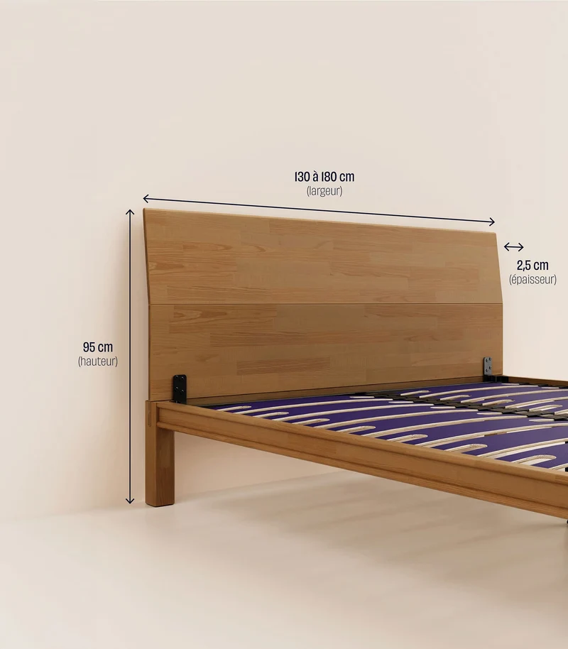 Tête de lit en bois - Bois foncé