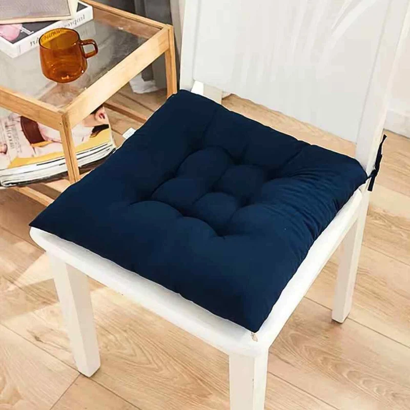 Coussin de Chaise Carré bleu marine