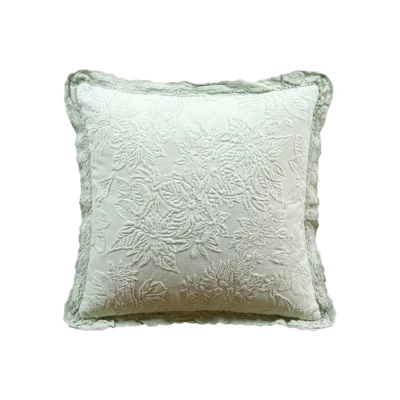 Taie d'oreiller Adèle – Coton piqué jacquard