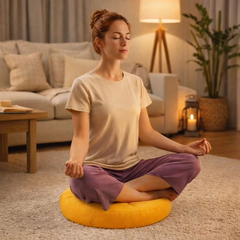 Coussin de Méditation Zen jaune !