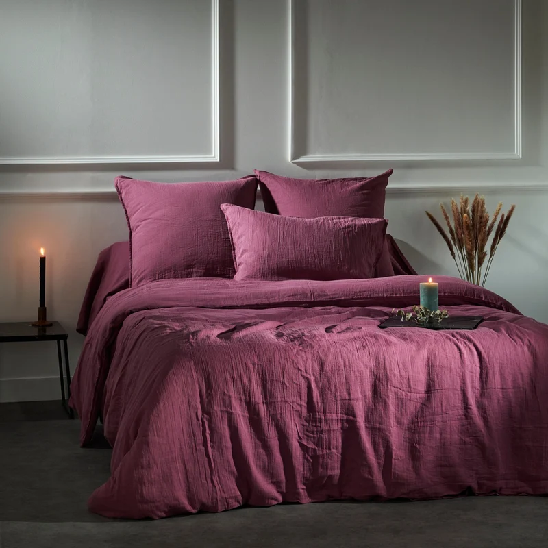 Housse de couette unie - Gaze de Coton