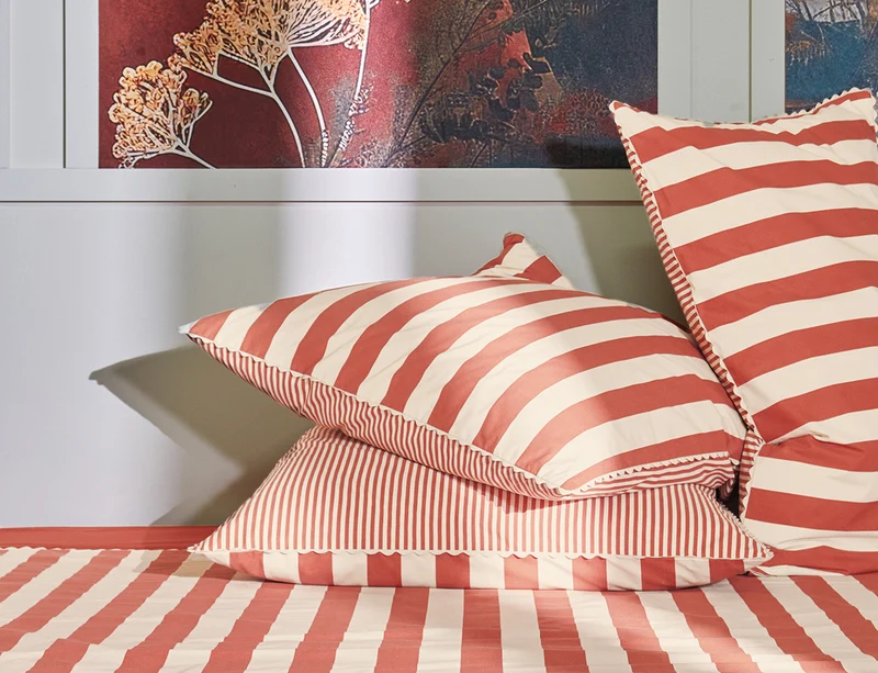 BELLA VITA Terra Cota - Percale imprimée