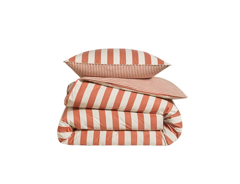 BELLA VITA Terra Cota - Percale imprimée