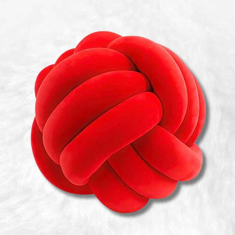 Coussin Noeud Rouge