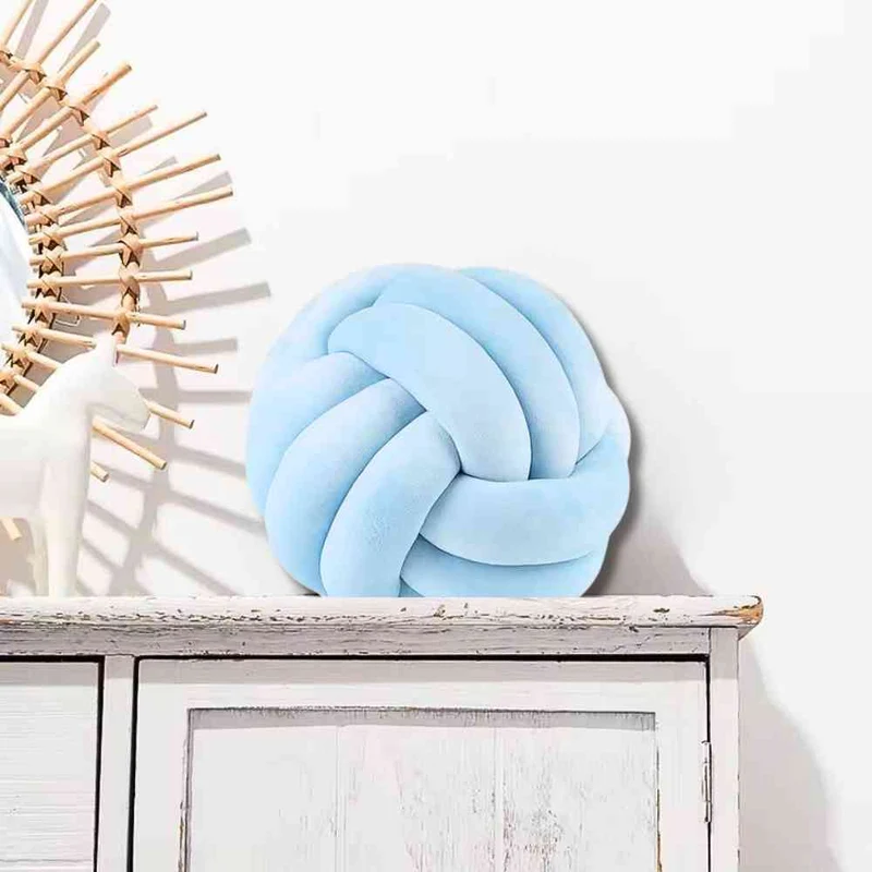 Coussin Noeud Bleu ciel