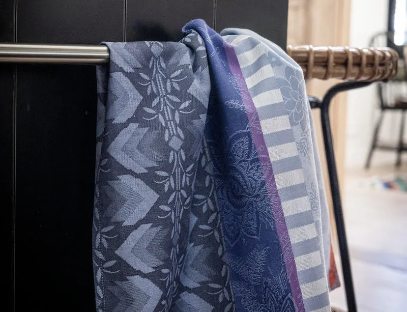 Torchon Coton Jacquard - GIPSY Azur