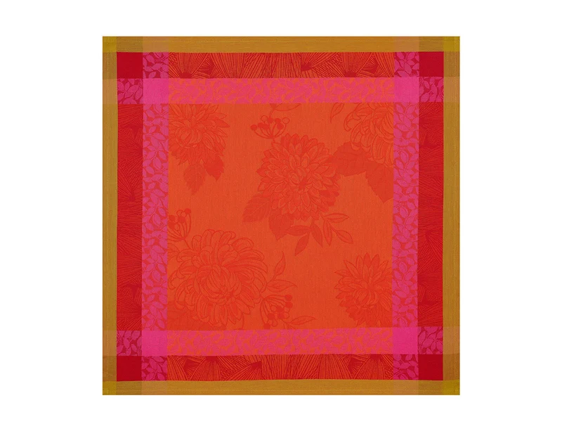 Serviette Coton Jacquard - PARFUMS DE BAGATELLE Capucine
