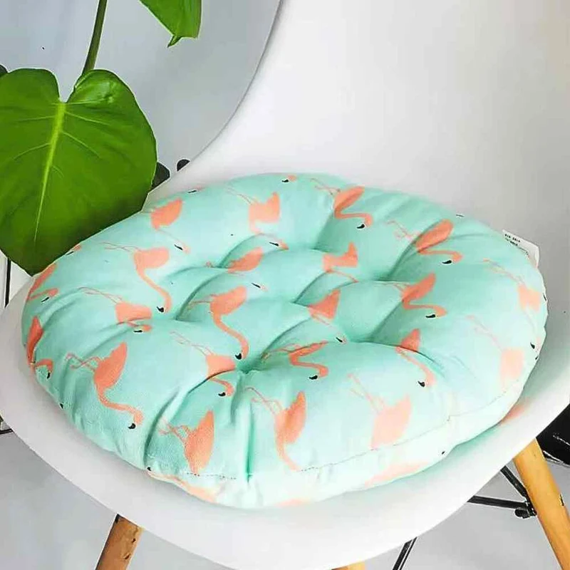 Coussin de Chaise Rond Flamant rose
