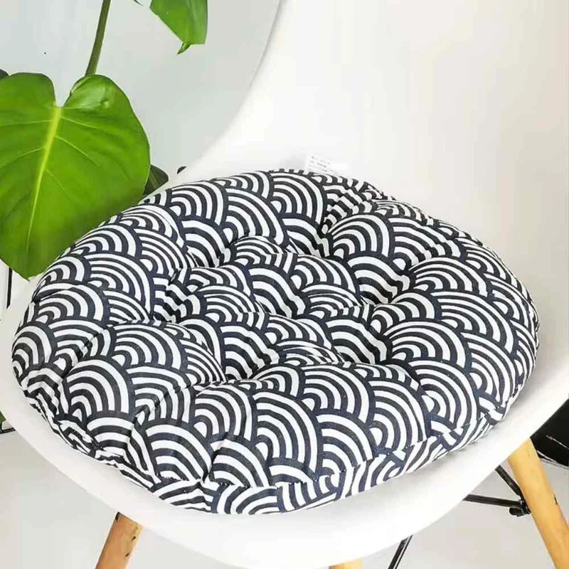Coussin de Chaise Rond Vague