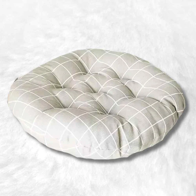 Coussin de Chaise Rond gris clair