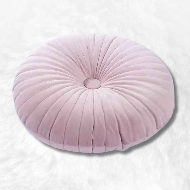 Coussin Yoga Rond Rose Pâle !