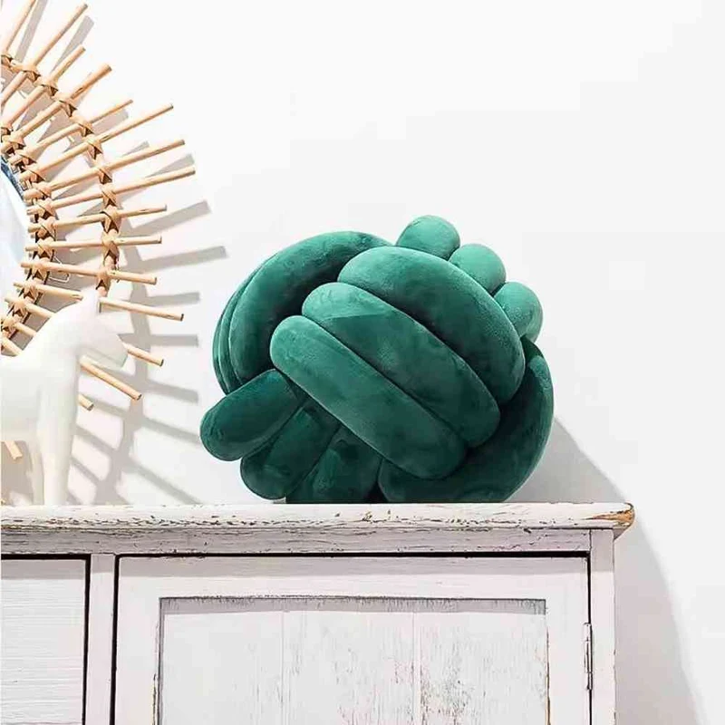 Coussin Noeud Vert