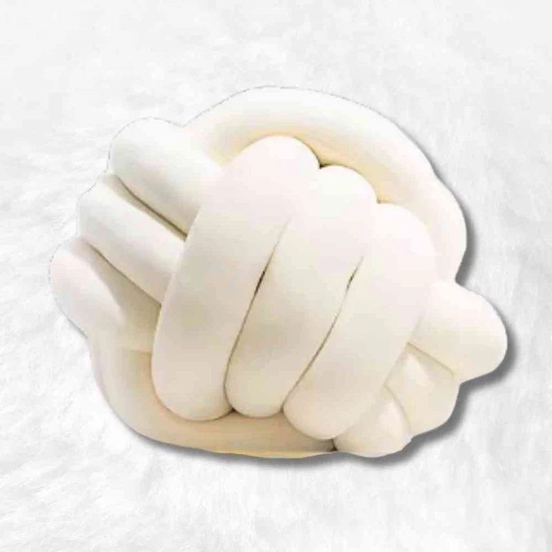 Coussin Noeud Crème