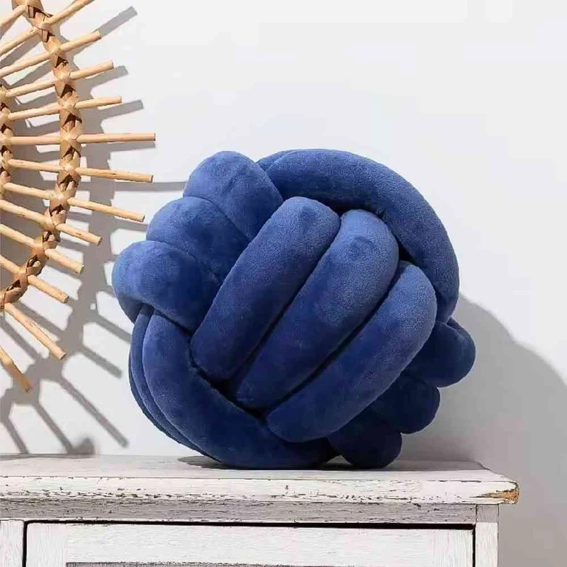 Coussin Noeud Bleu