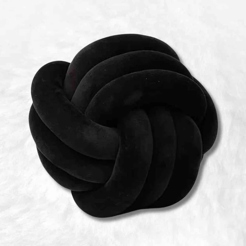 Coussin Noeud Noir