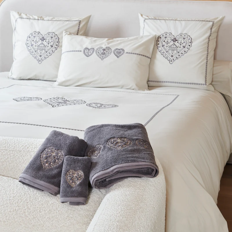 Gant de toilette Nuit au Chalet - Coton 600g/m²