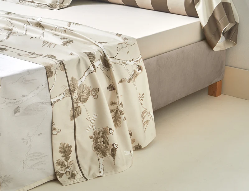 Housse de couette Satin de coton - WOODLAND Sepia