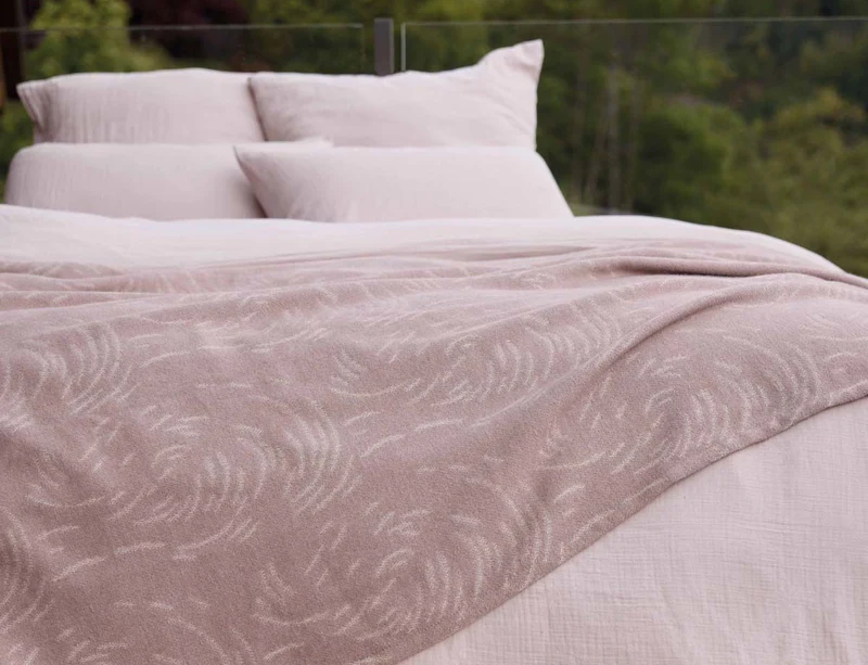 Couverture Laine et Coton - WELLINGTON Tourterelle