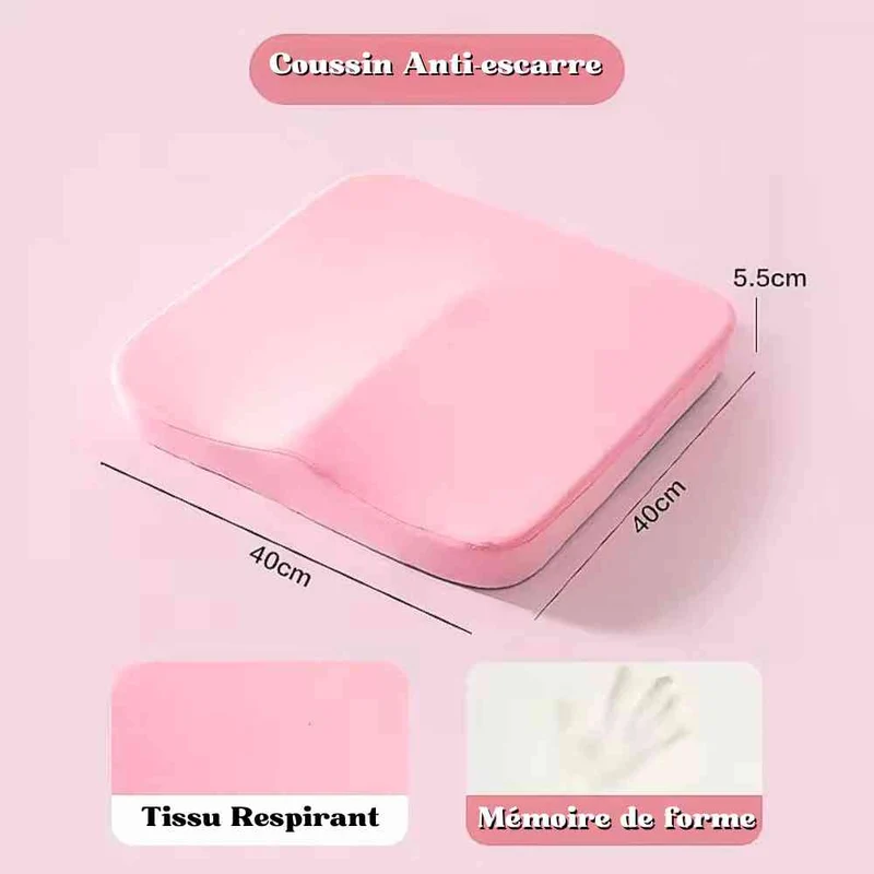Coussin Anti-Escarre Fessier rose