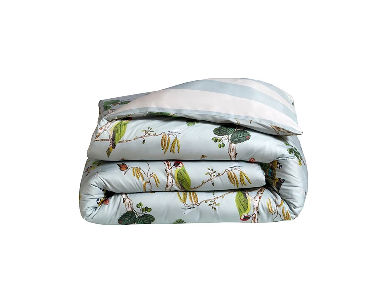 WOODLAND Bleu Céleste - Satin de Coton