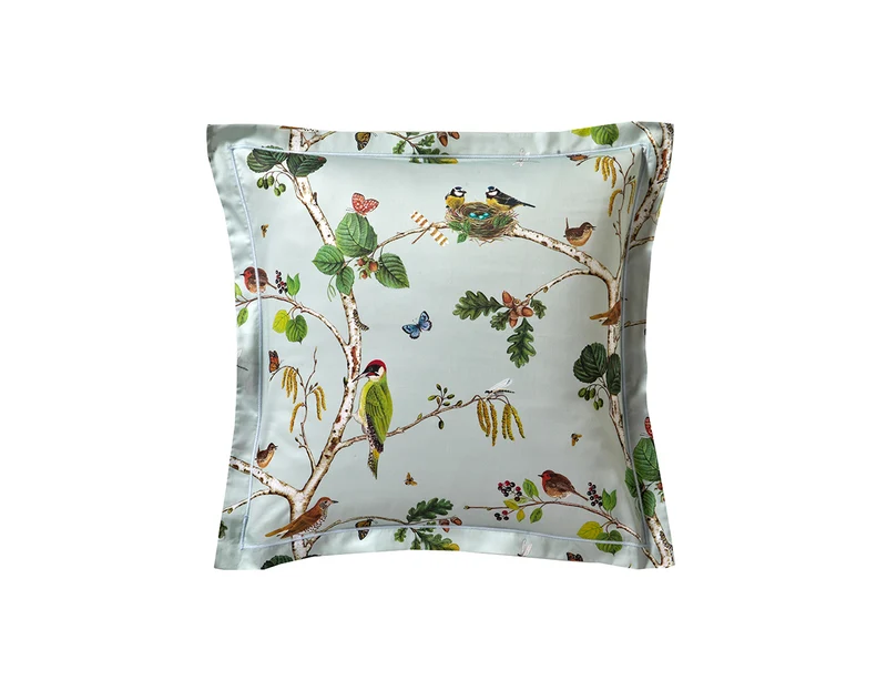 WOODLAND Bleu Céleste - Satin de Coton