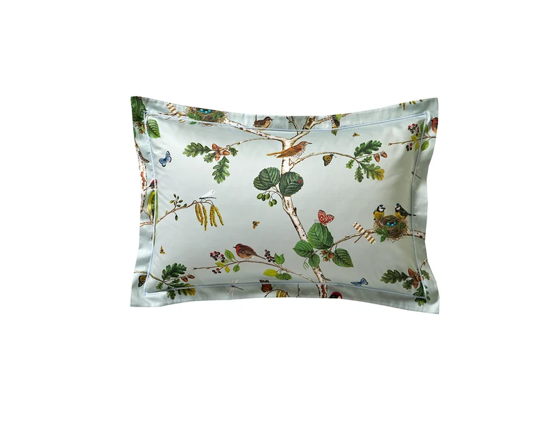 WOODLAND Bleu Céleste - Satin de Coton