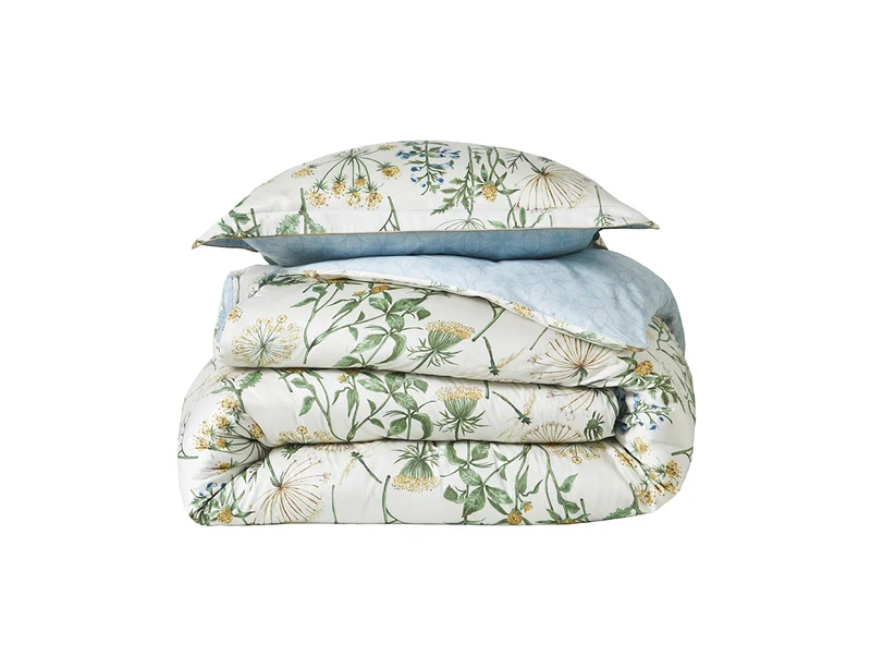 Housse de couette Satin de coton - ANGELICA Tilleul