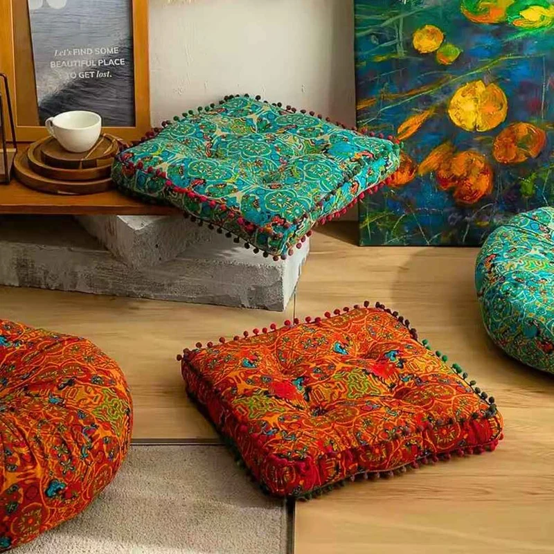 Coussin Yoga Carré Orange