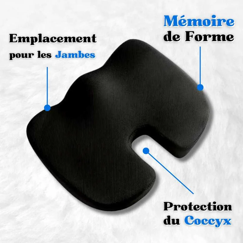 Coussin Coccyx Orthopédique Noir !