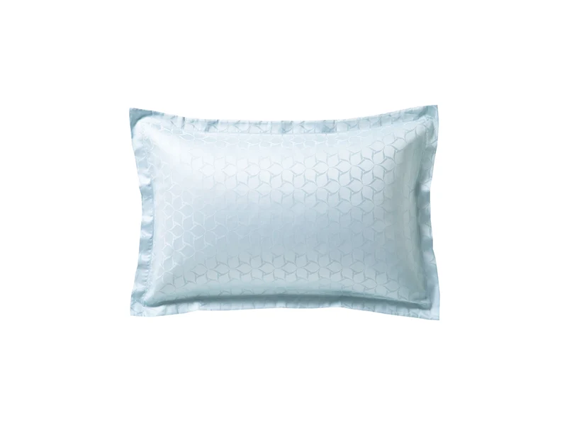 Taie d'oreiller Satin Jacquard - ÉOLE Glacier