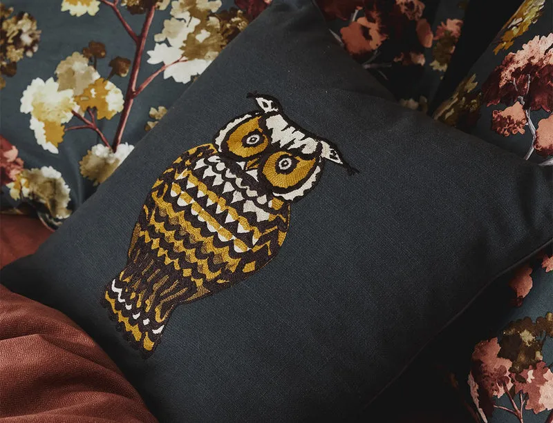 Coussin Coton brodé - CLUBBER Vert