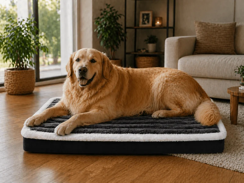 Coussin Déhoussable pour Chien Gris !
