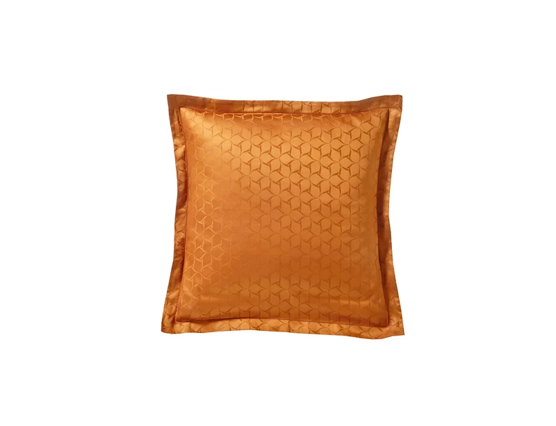 Taie d'oreiller Satin Jacquard - ÉOLE Cognac