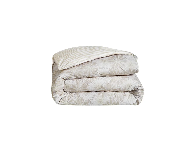 Housse de couette Percale de coton - SÉRÉNITÉ Sable