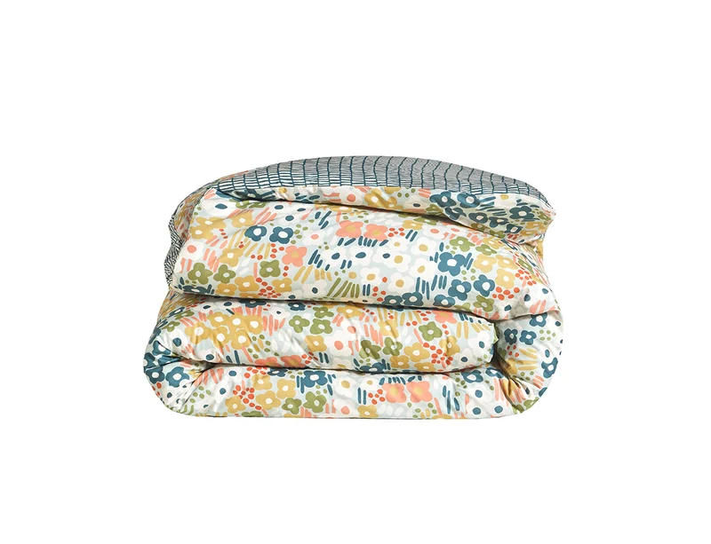 SPRING Azur - Percale de coton