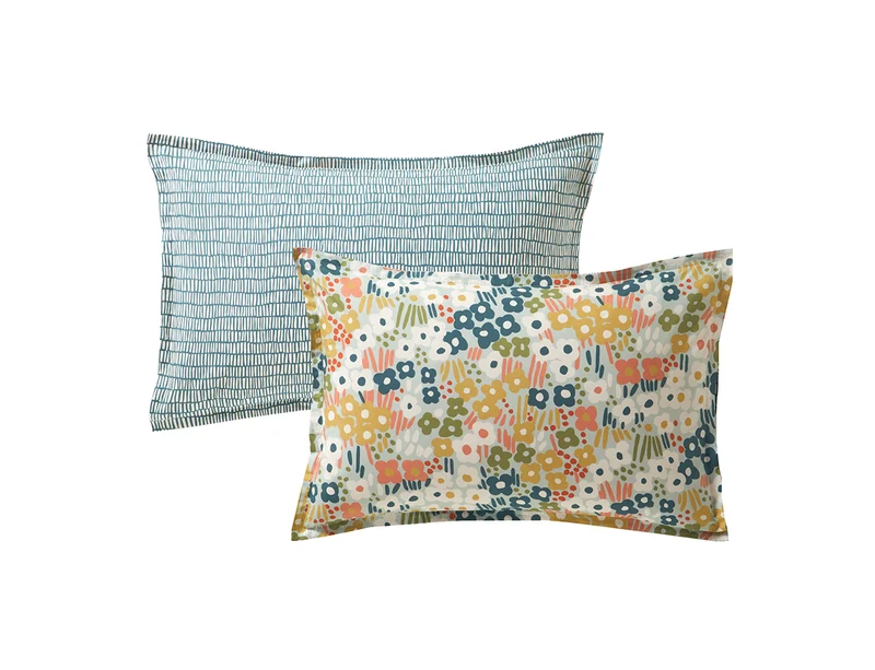 SPRING Azur - Percale de coton