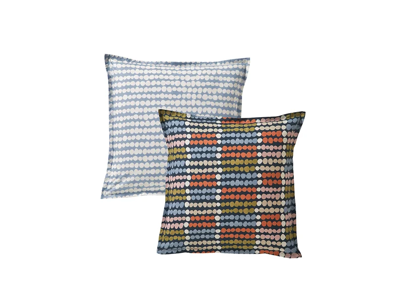 DOTS Bleu Celeste - Percale de coton