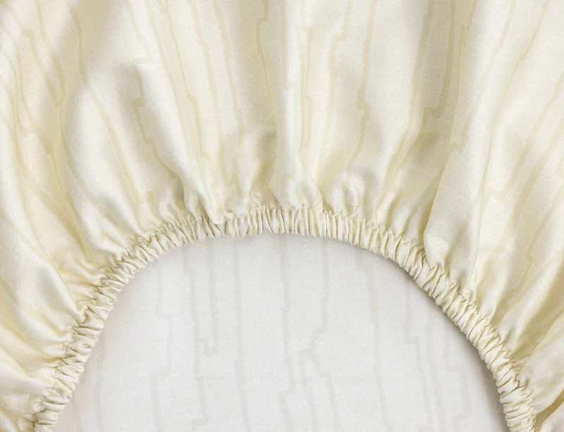 Drap housse Satin de coton - MOONFLOWER Gris