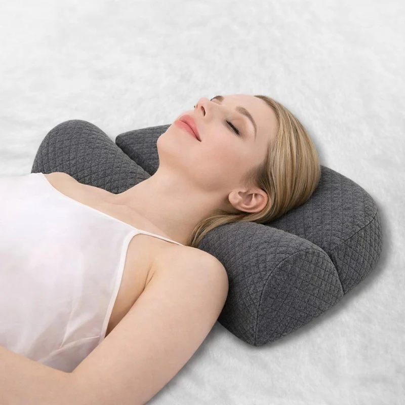 Coussin Cervical pour la Nuit gris !