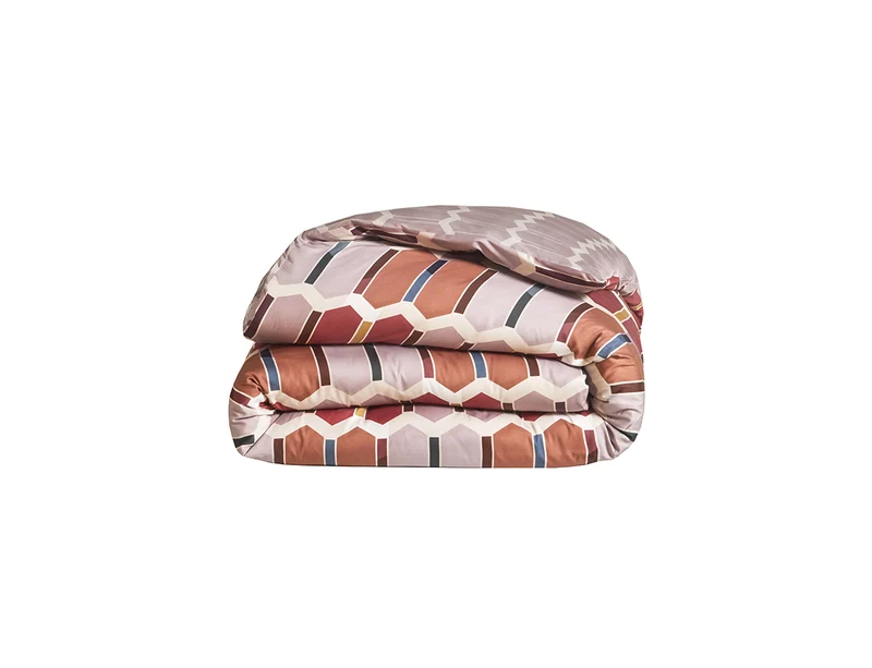 Housse de couette Satin de coton - MOSAÏC Sienne
