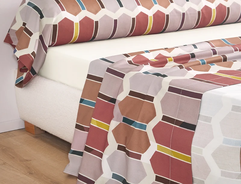 Traversin Satin de coton - MOSAÏC Sienne