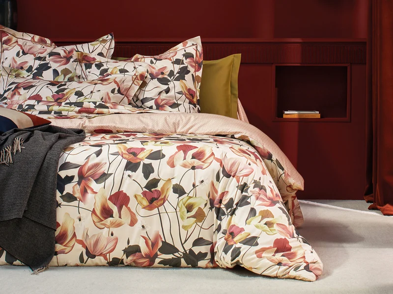 Housse de couette Satin de coton - RHAPSODIE Aubépine