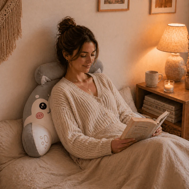 Coussin de Lecture Loup !