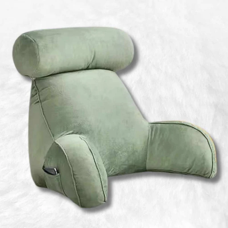 Coussin de Lecture à Accoudoirs Vert !