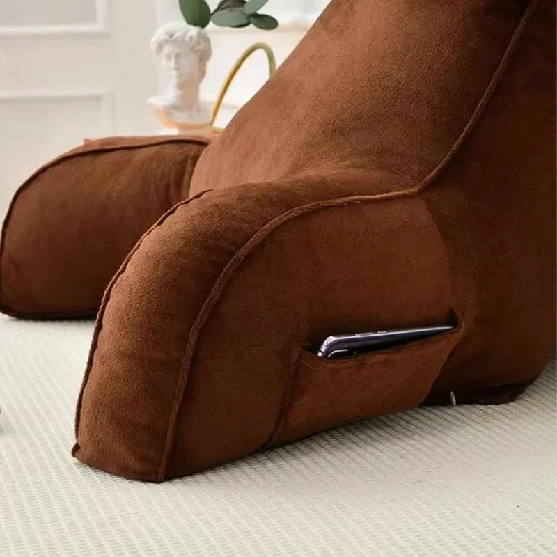 Coussin de Lecture à Accoudoirs Marron !