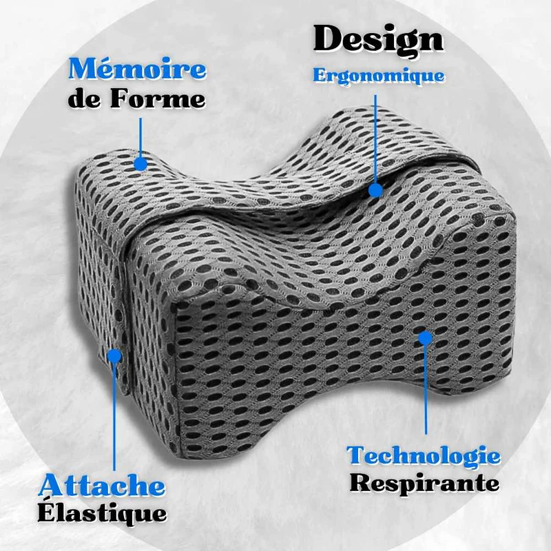 Coussin Genoux pour la Nuit Pharmacie gris !