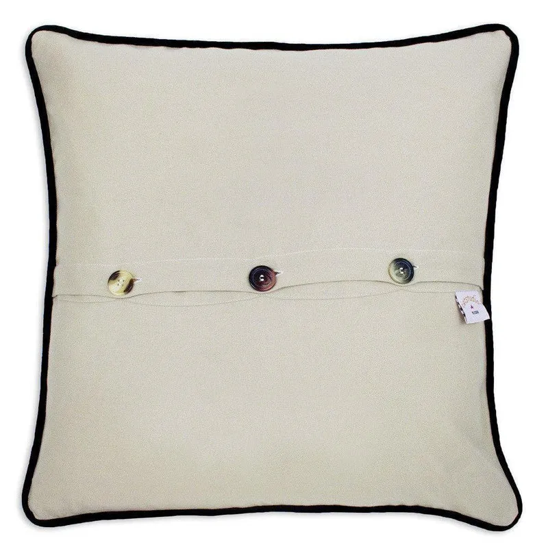 Ottawa Hand Embroidered CatStudio Pillow