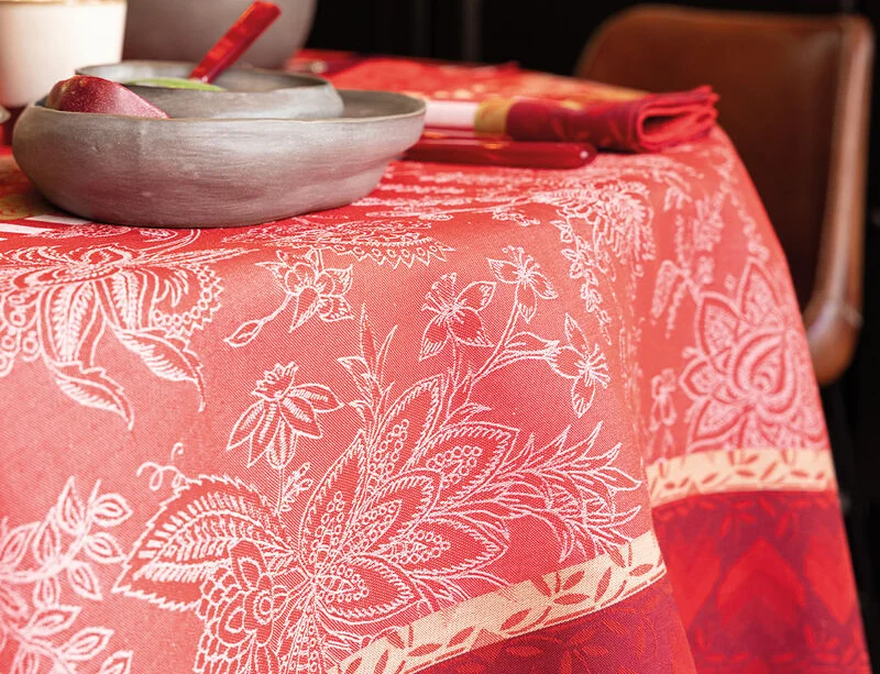 Nappe Coton Jacquard - GIPSY Rubis