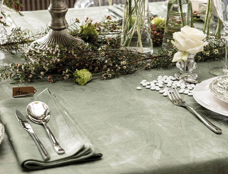 Serviette de table 100% lin - TIVOLI Verveine